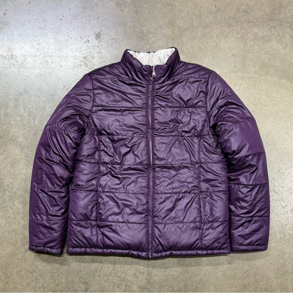 Faded Glory Reversible Puffer Jacket Y2K Quilted Streetwear - Picture 3 of 7